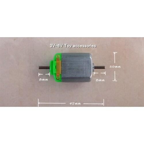 130 small DC motor 3V 6V green Toy accessories model material fan toys motor