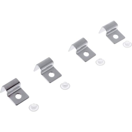 4Pcs Stainless Steel Aquarium Fish Tank Fixed Cover Clip Filter Barrel Holder