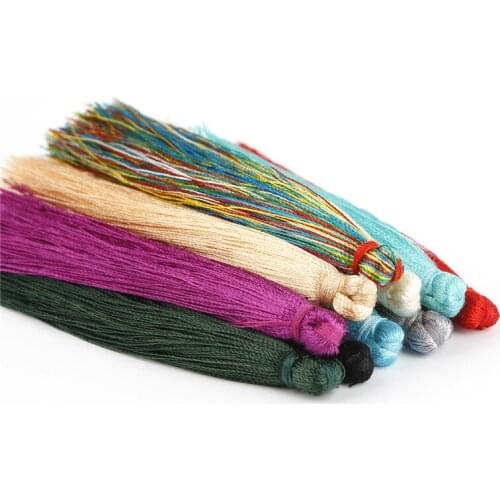 5pcs 90mm 100% Rayon Silk Tassel Charms Pendant For Jewelry Making Keyring Earring Necklace DIY Jewelry Findings Accessories