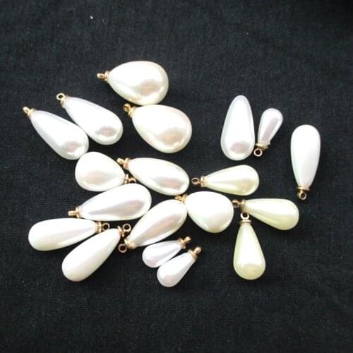 6pcs/lot Free shipping DIY manual of garment accessories Water droplets form imitation pearl pendant bracelet necklace 011011007