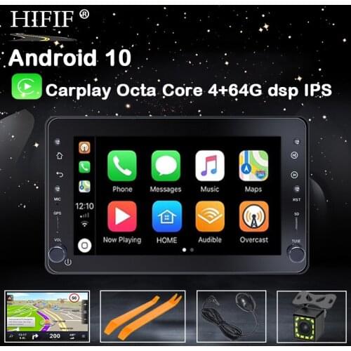 7" One din Android 10 Car DVD Multimedia Navigation Player For Alfa Romeo Spider Brera 159 Sportwagon Stereo 4Core DSP Carplay
