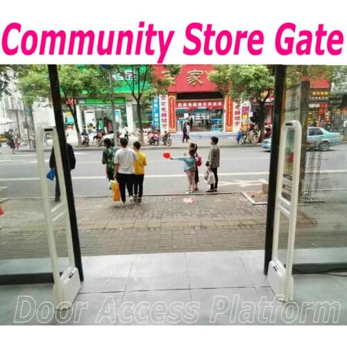 Community Stores Safe gate acoustomagnetic EAS Alarm controller,TheftProof gate,LED Light+110dBs LoudSpeaker gates system kit