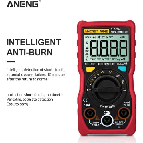 ANENG V04B true rms digital multimeter tester meter multimeter auto power off peak automatic multimetro meter