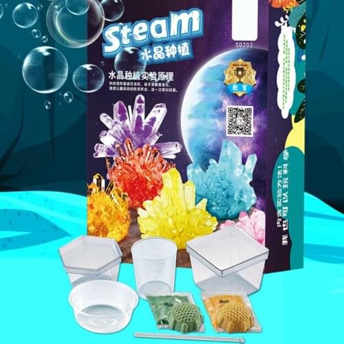 Kids Crystal Growing Kit DIY Science Experiment for teenagers boys toys magical Funny Crystal Educational Stimulates interest