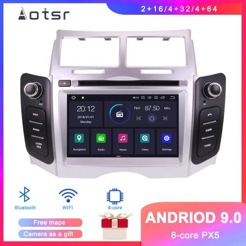 DSP Android 9.1 Car DVD player GPS Navigation For Toyota YARIS 2005-2011 auto radio multimedia screen stereo player head unit