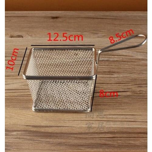 A05 Kitchen cooking tool 304 Stainless Steel Fried Dumplings Chicken Basket French Fries Circle Oil Sieve Colanders & Strainers