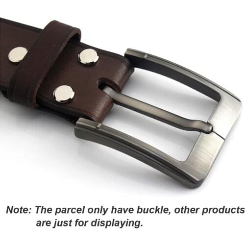 1pcs Metal 4cm Belt Buckle Brushed End Bar Heel bar Single Pin Belt Half Buckle Leather Craft Jeans Webbing fit for 38mm belt