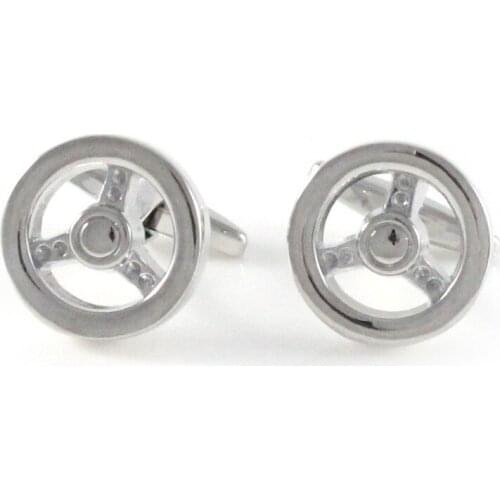 Mens Novelty Car Steering Wheel Cuff Link Wedding Cuff Links Sports Car Wheel Cuff Links