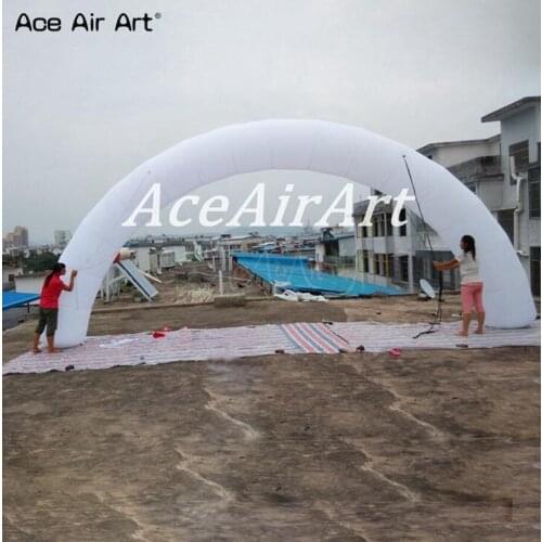 Customized nflatable round entrance arch,8x4m semi-circle inflatable advertising archway for exhibition and events