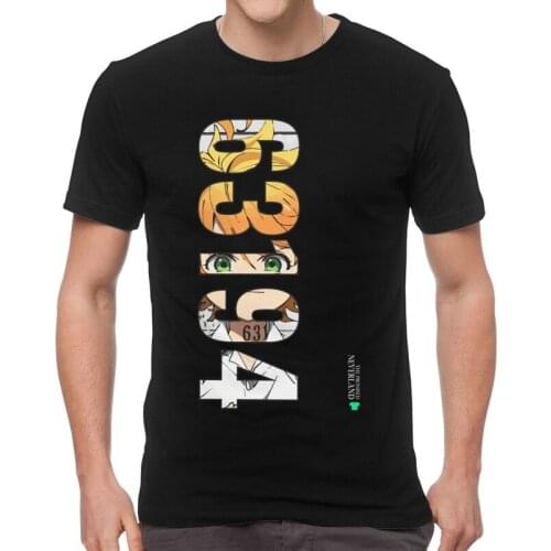 The Promised Neverland Emma T-shirt Men T Shirt Short Sleeve Cotton Yakusoku No Neverland Emma Norman Ray Tshirt Urban Tees Tops
