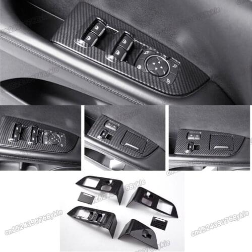 Lsrtw2017 abs carbon fiber car window control panel trims for lincoln mkx 2016 2017 2018 2019