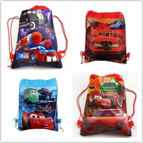 Disney Cars Backpack Drawstring Bag Drawstring Bag Travel Storage Bag Swimming Bag Computer Bag Boys and Girls Birthday Gift 20L