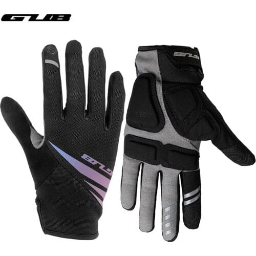 GUB Sports Touch Screen Long Full Fingers Gel Sports Cycling Gloves Women Men Bicycle Gloves MTB Road Bike Riding Racing Gloves