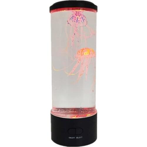 LED Colorful Bedside Night Light Aquarium Jellyfish Lamp Home Table Decoration Lights for Bedroom Living Room Kids Gifts