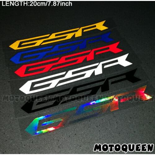 Reflective Motorcycle Wheels Fairing Helmet Side Tank Pad Decoration Logo Label Stickers Decals For SUZUKI GSR 250 600 750 1000