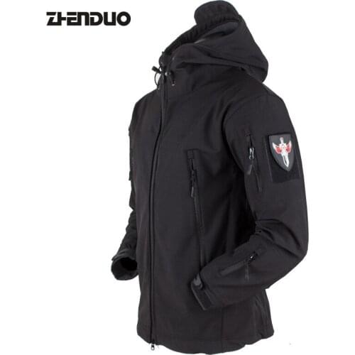 Tactical Soft Shell Military Jacket Men Waterproof Windproof Coat jackets mens Rain Hiking Camping & Hiking Apparel