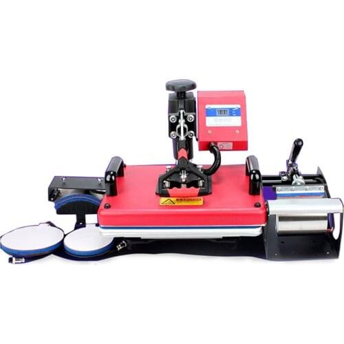 29-38 Five In One Heat Press Machine Heat Transfer Machine Mobile Phone Case Color Changing Cup T-shirt Printing Machine