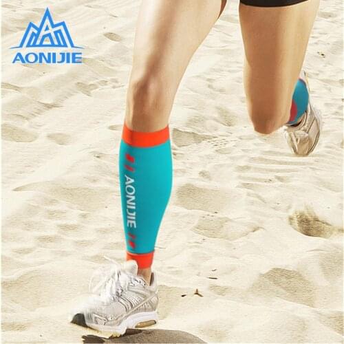AONIJIE E4405 Knit Compression Leg Calf Sleeves Socks Shin Splint Support Relief For Running Jogging Marathon Hiking Soccer
