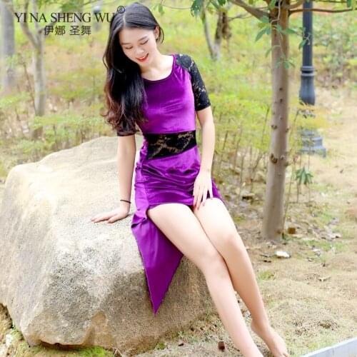 Summer New Style Velvet Dress Belly Dance Women Gypsy Long Skirts Dancer Practice Wear Dance Skirt Eastern Performance Clothing