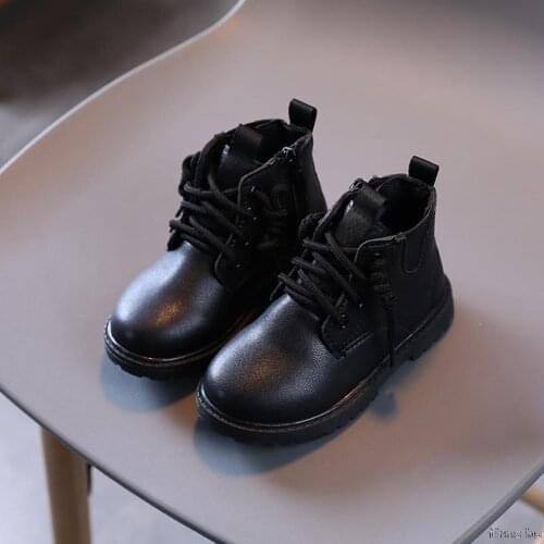 Winter Childrens Boots Girls Boys Martin Boots Casual Warm Ankle Shoes Kids Fashion Sneakers Baby Snow Boots