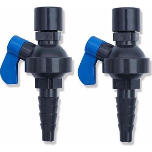 1PC 20MM Or 1/4‘’ UPVC Pagoda Hose Quick Connect Valve Aquarium Fish Tank PVC Sampling Valve Joint Water Treatment Accessories
