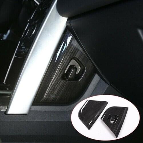 2* Wood Grain Copilot Decoration Panel Cover Trim for Discovery Sport Car Stylin