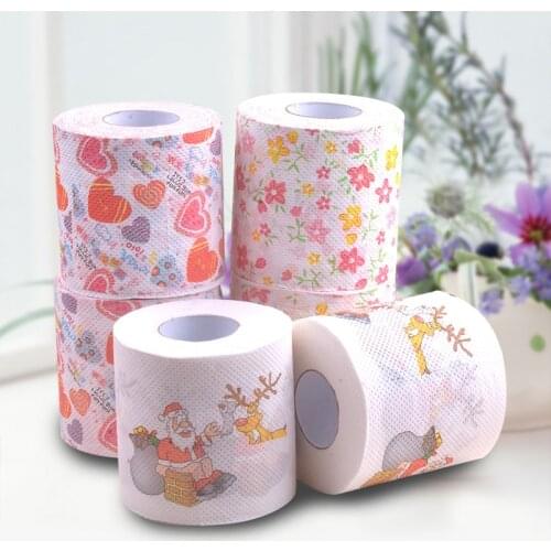 2020 Disposable Toilet Paper 1 Roll 300 sheets 2 layers Kitchen Roll Paper Toilet Paper Personalized Paper Print Bathroom Tissue