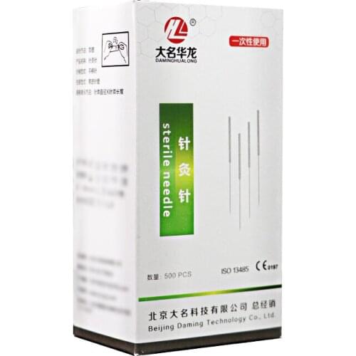 500 pcs acupuncture massage treament sterile acupuncture needle Disposable needles 0.17/0.18/0.20/0.25/0.30mm