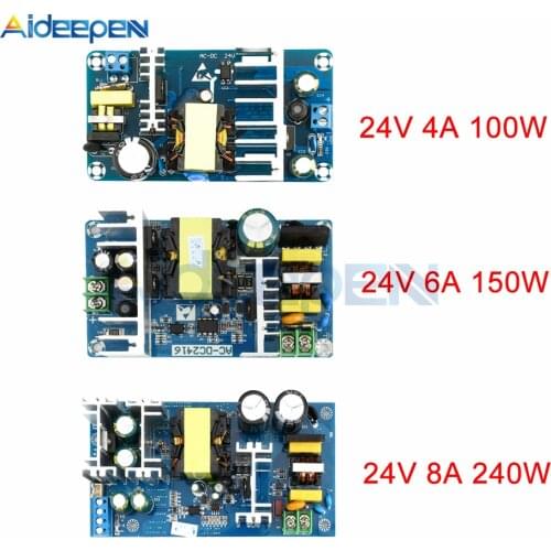 AC 110V 220V to DC 24V 4A 6A 9A Power Supply Module Board Switch AC-DC Switch Power Supply Board for Replace/Repair