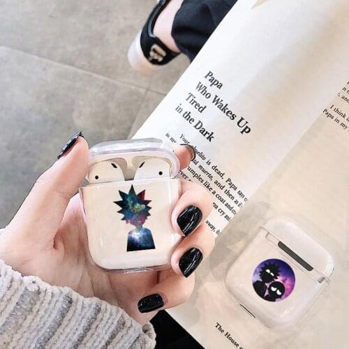 Case For Apple airpods case Cartoon Rick and Morti Wireless Bluetooth Earphone Case For Airpods Headphone Soft Protective Case