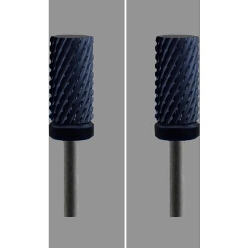 Black Ceramic Nail Drill Bit-2Pcs - Small Barrel Bit - (1090.060)