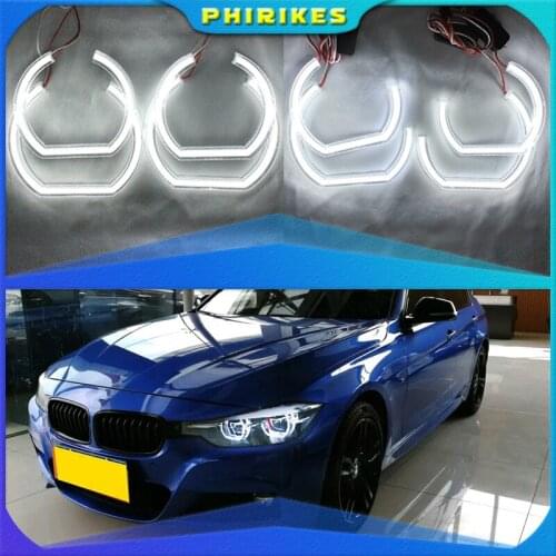 For BMW 3 Series E90 E92 E93 M3 Coupe and cabriolet 2007-2013 Car styling High Quality DTM Style White Crystal LED angel eyes