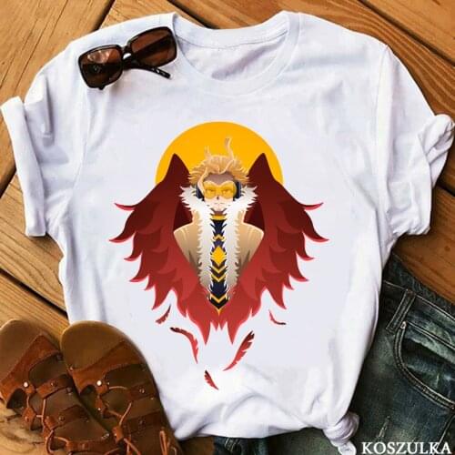 Graphic Tees Wing Hero "Hawks" Clothes My Hero Academia T Shirt Women Anime Harajuku Print Tops Female Clothes
