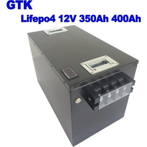 GTK Lifepo4 LFP 12v 350Ah 400Ah Battery Deep Cycle For Solar Wind Energy Boat EV RV UPS UPS 4WD Caravan Forklift + 20A Charger