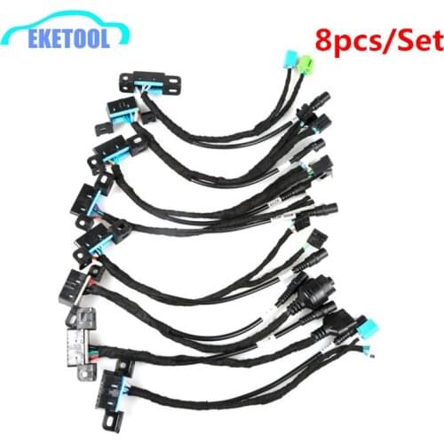EIS/ELV Test Cables For Mercedes 8pcs/Set EIS ELV Maintenance Line Works With VVDI MB BGA & CGDI Prog MB Detection Key Best Wire