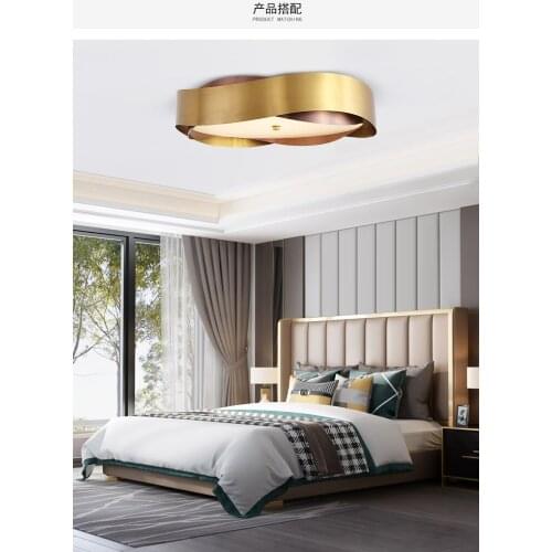 Round living room lamp 80CM bedroom lamp 60CM light luxury ceiling lamp smart lamp control lamp