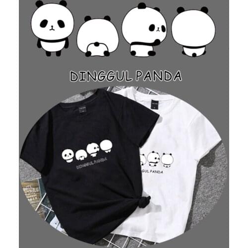 Cartoon Animal Panda Badges Heat Iron on Transfers Patch for Clothing Custom Patches Applique Sticker on Clothes Decor