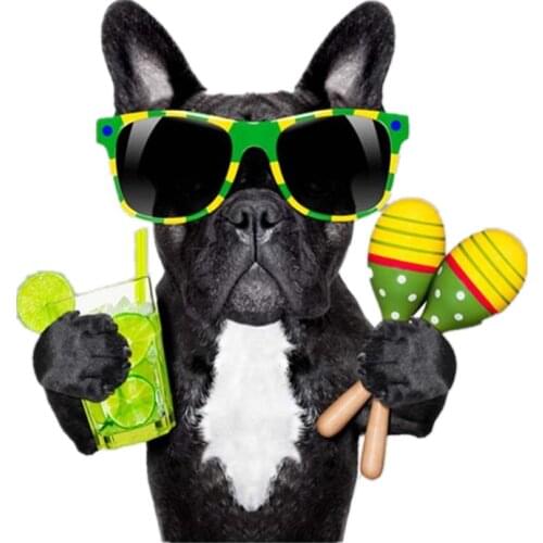 Patch Iron Ons Happy Dog 22CM Stickers for Clothes Heat Tranfer Patches Clothing Accessories Fashion Pattern Free Shipping