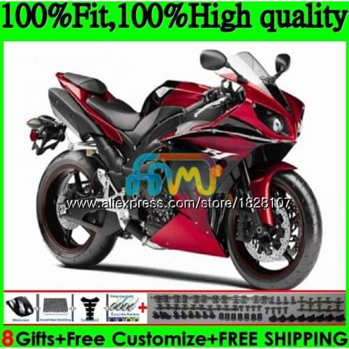 OEM Injection For YAMAHA YZF 1000 R 1 YZFR1 13 14 124BS.15 YZF-1000 Gloss red hot YZF R1 1000CC YZF1000 YZF-R1 2013 2014 Fairing
