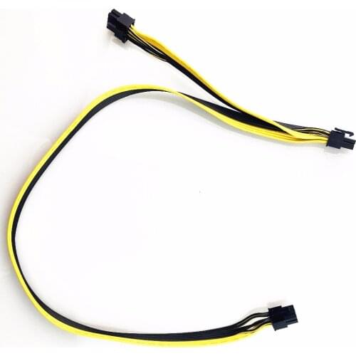 Free ship 6pin to 6+2 pin for power cable 6 Pin to dual PCI-E 8(6+2)pin splitter extention power cable 20cm For video card