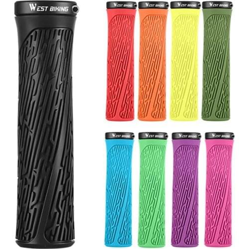 1 Pair Waterproof Bike Grip Anti-Slip Thicken Texture Bicycle Soft Rubber MTB Road Shockproof Handlebar for Outdoor Cycling