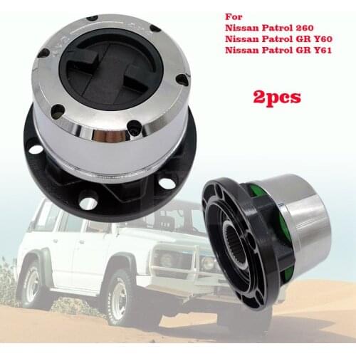 Free Wheel Locking Hubs for NISSAN Patrol 260 GR Y60 GR Y61 TATA Sumo All, for FORD Maverick B021 AVM445 2 pieces