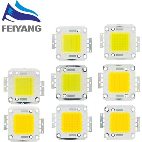 10PCS 10W 20W 30W 50W 100W White/Warm white LED CHIP Integrated High Power Lamp Beads 24*44mil 32V-34V 3200K-6500K 600-3000MA