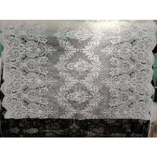 Xx1805 stock new arrive offwhite luxury best quality french beads sequin lace for evening dress/sawing/wedding