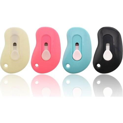 1 Piece Creative Candy Color Convenient Utility Knife Small Sewing Mini Scissors Cutting Paper Cutting Line Sewing Accessories