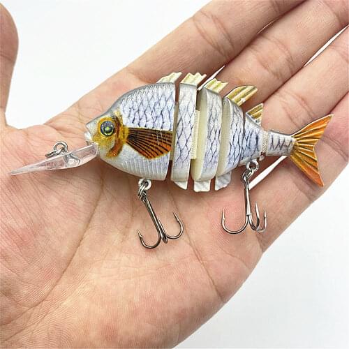 1PCS Wobblers Fishing Lures Multi-section Hard Bait100mm14g Artificial Bait Minnow Crankbait Jig Perch Carp Fishing tackle Lure