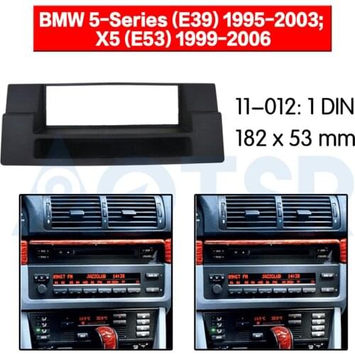 2 din Radio Fascia for BMW 5-Series (E39) 1995-2003 X5 (E53) 1999-2006 Installation Dash Kit Frame Adapter CD Mount DVD