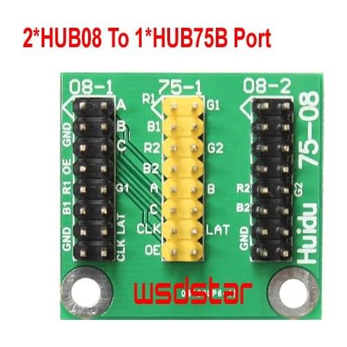 2*HUB08 To 1*HUB75B Port Only support HD HUIDU LED control card HD-U62 HD-U63 HD-W62 HD-W63 HD-S62 HD-S63