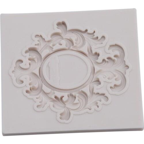 3D Mirror Frame Pattern Angel Shape Cake Chocolate Cookies Bread Cake Decorating Tools Embossing DIY Handmade Soap Molds