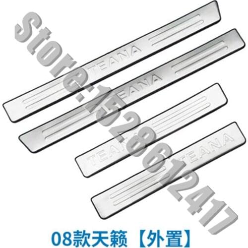 4PCS/SET for Nissan Teana/Altima 2008-2012 stainless steel Scuff Plate/Door Sill Door Sill pedal bienvenidos Car-styling